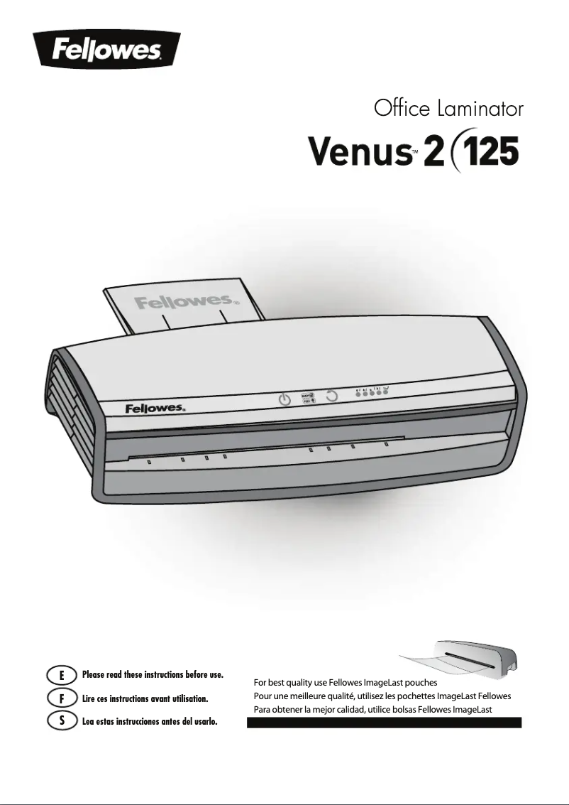 Image de la première page du manuel de l'appareil Venus2 125