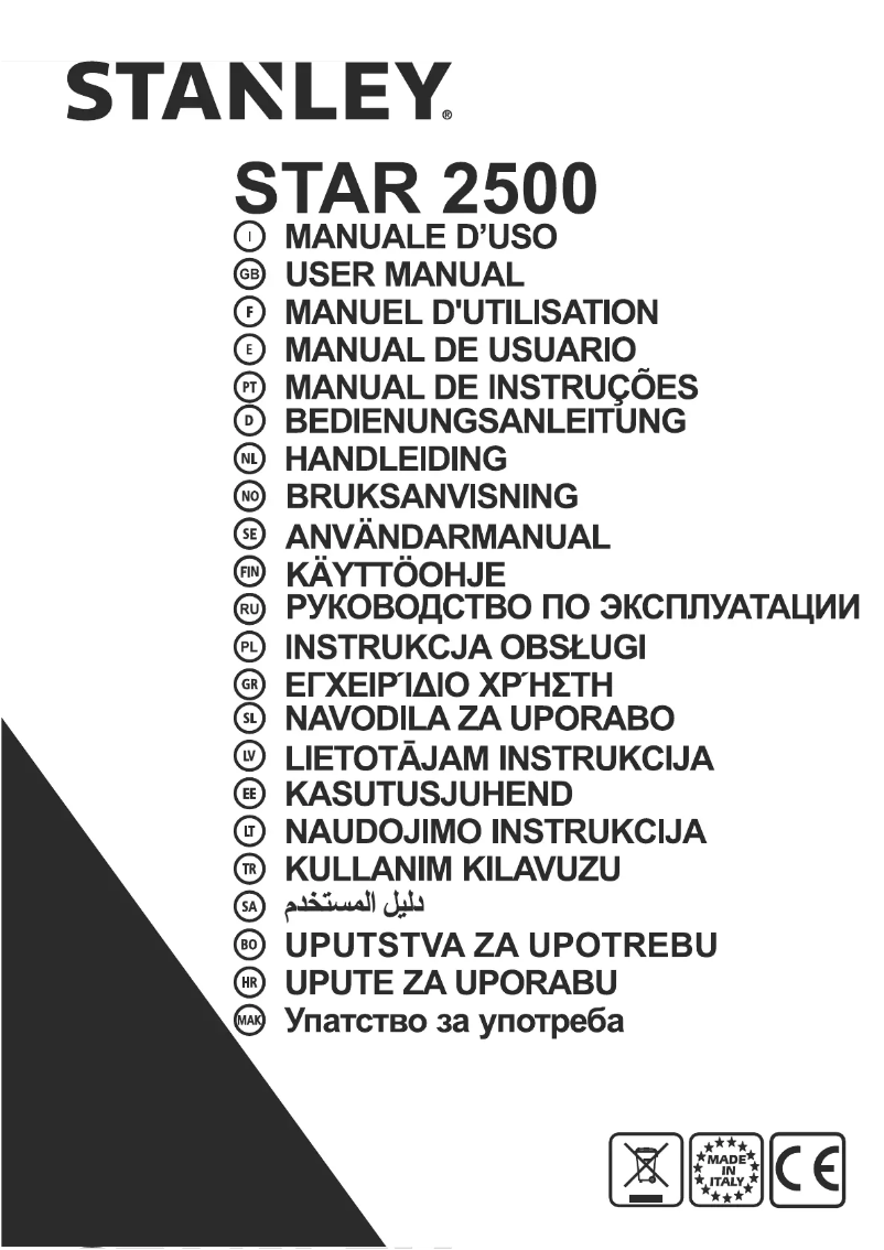Página 1 del manual Manual de usuario Stanley STAR2500