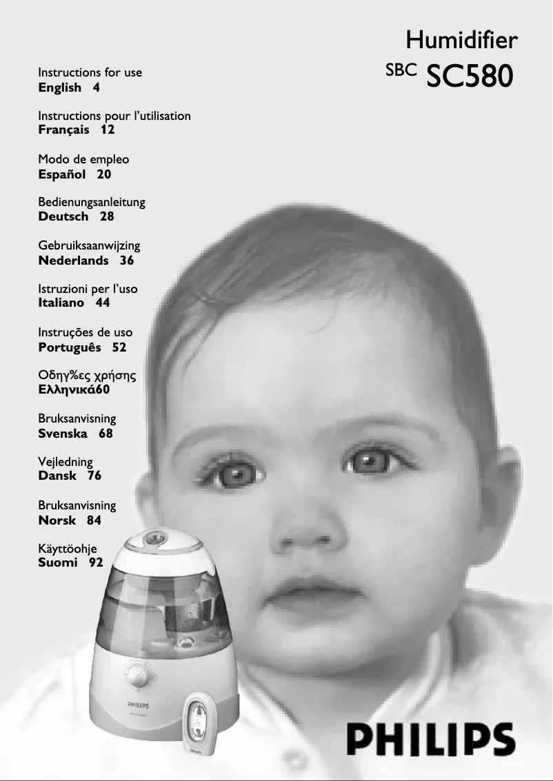 Image de la première page du manuel de l'appareil SBC SC580