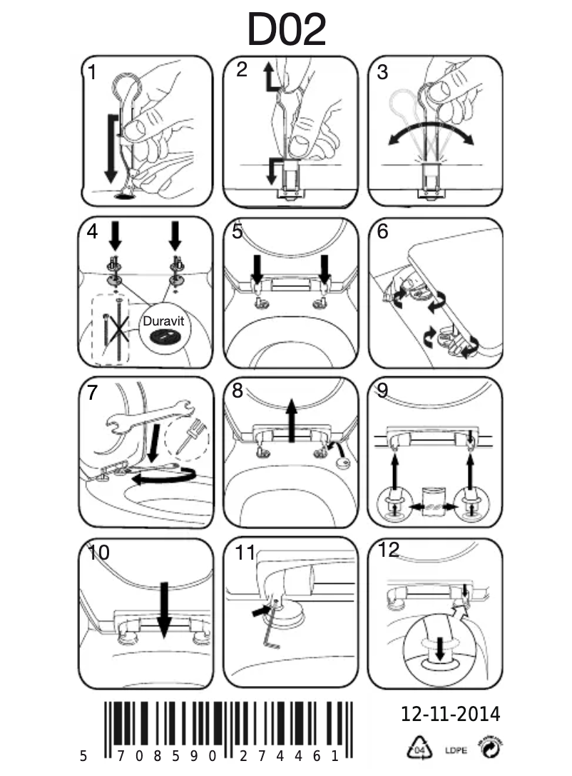 Page 1 de la notice Manuel utilisateur Pressalit T Soft D
