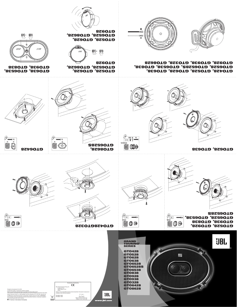 Página 1 del manual Manual de usuario JBL GTO328
