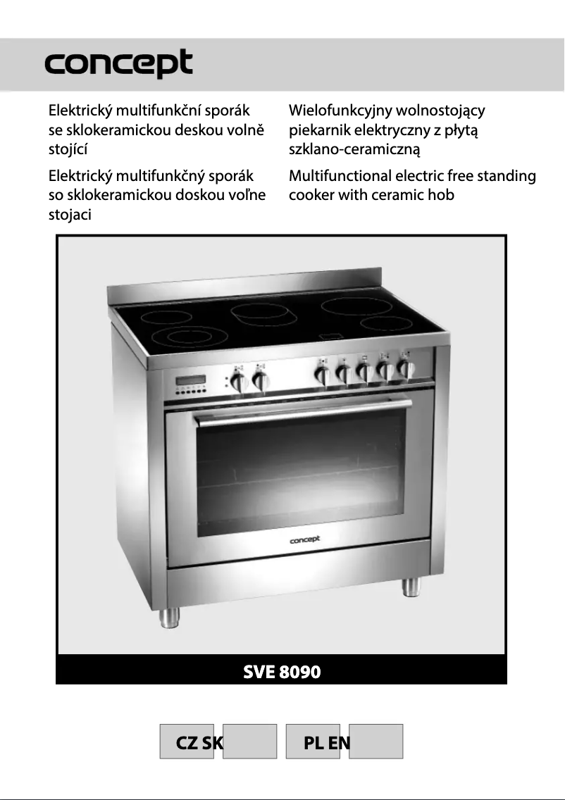 Página 1 del manual Manual de usuario Concept SVE8090