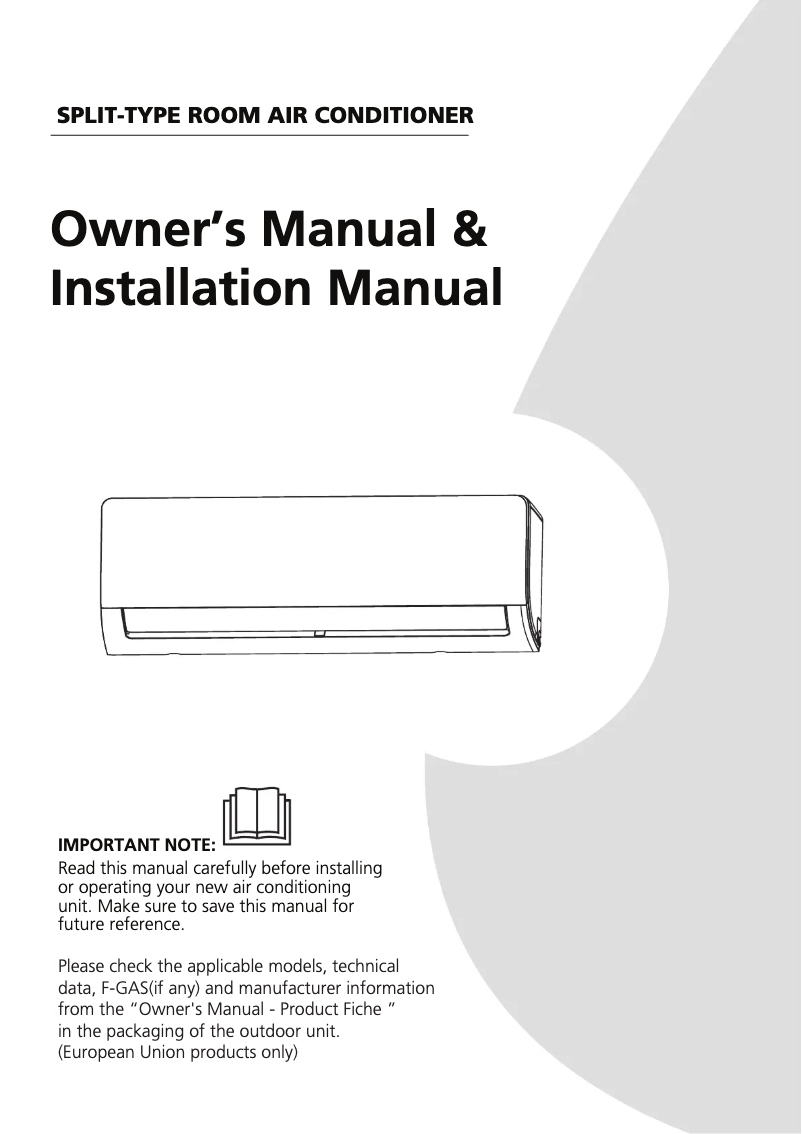 Página 1 del manual Manual de usuario Midea MFAB-26WC