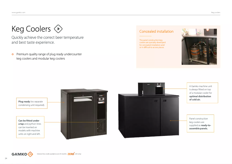 Page 1 de la notice Brochure Gamko FK/MU