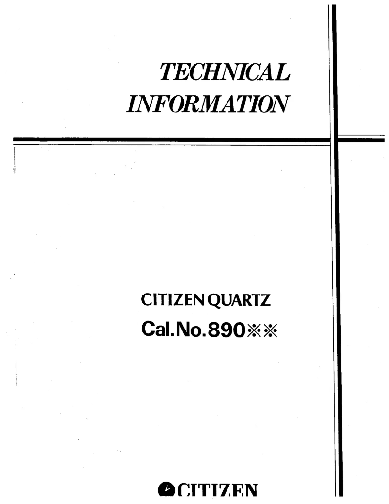 Page 1 de la notice Manuel utilisateur Citizen CAL 8900