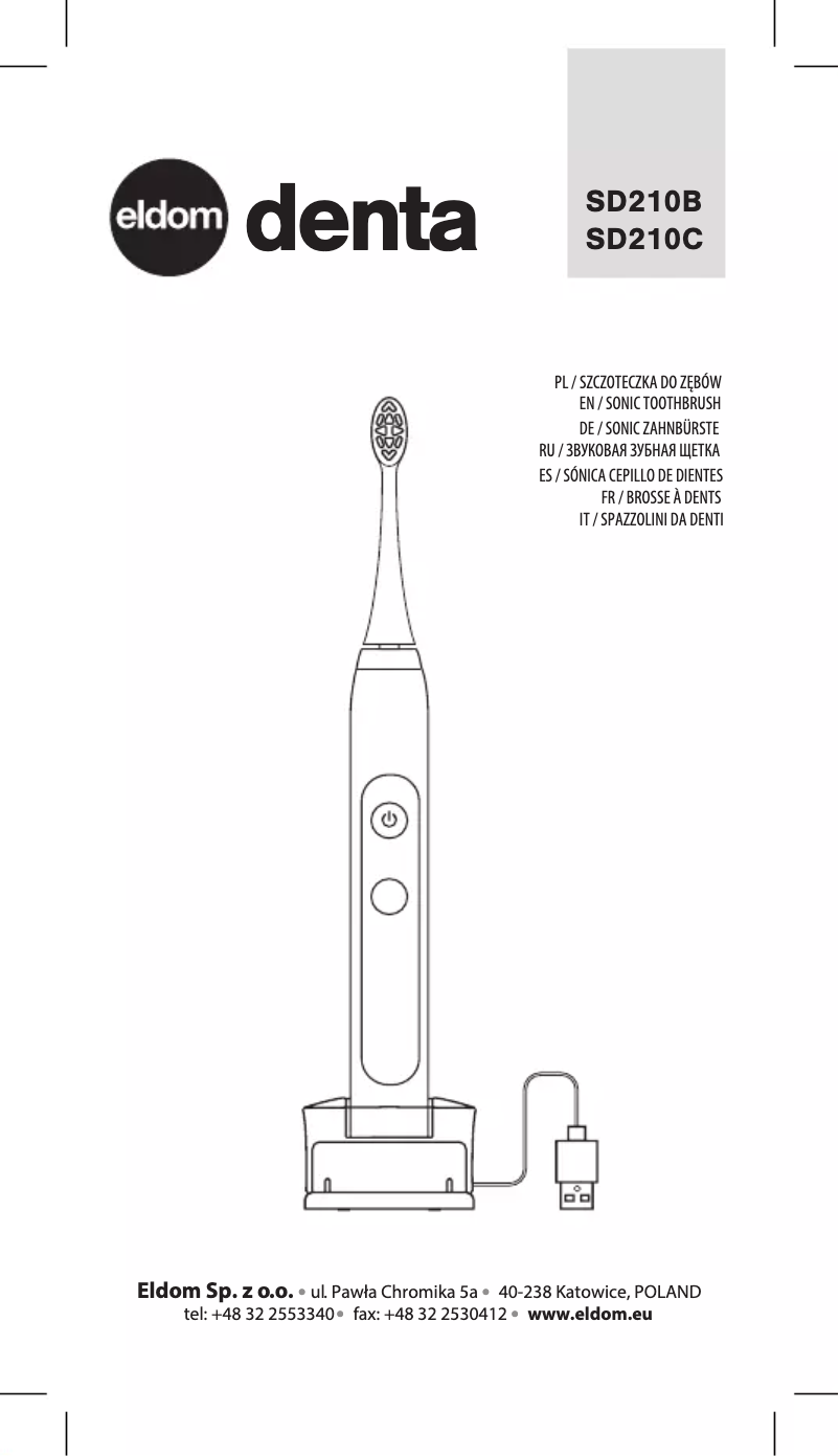 Page 1 of the manual User Manual Eldom Denta SD210C