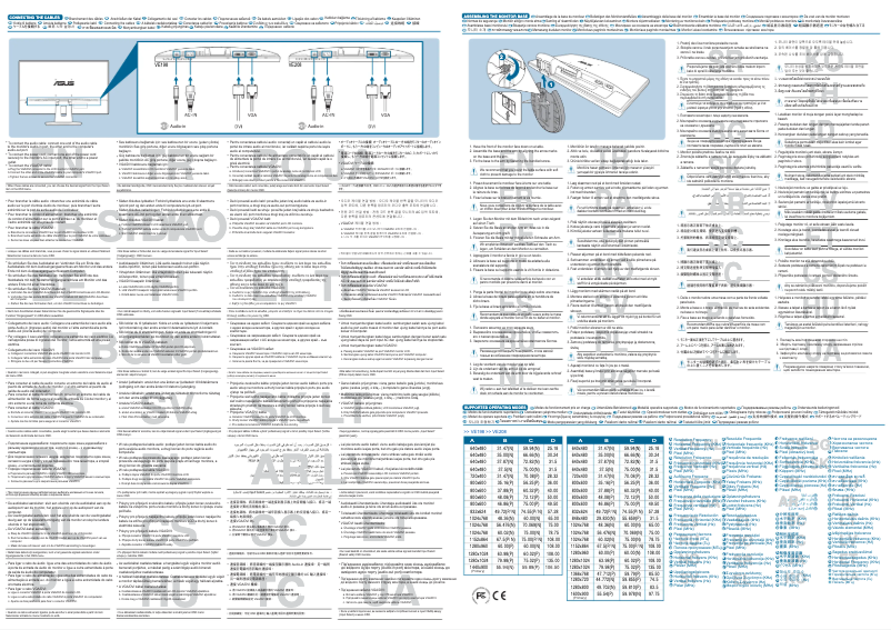 Página 1 del manual Guía de inicio rápido Asus VE208D