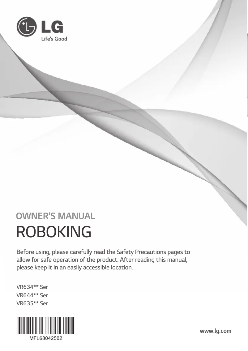 Página 1 del manual Manual de usuario LG HOM-BOT VR64702 LVM
