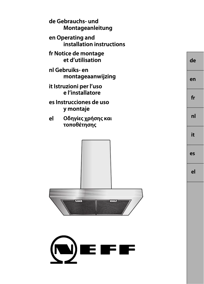 Página 1 del manual Manual de usuario Neff DBD 7634 N D76D34N0