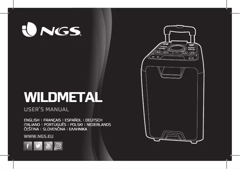 Page 1 de la notice Manuel utilisateur NGS WildMetal