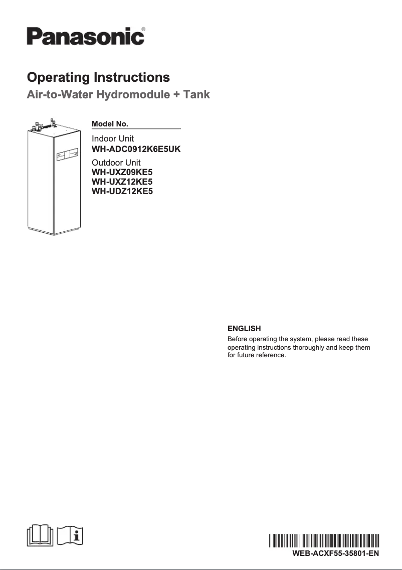 Página 1 del manual Manual de usuario Panasonic WH-UXZ12KE5