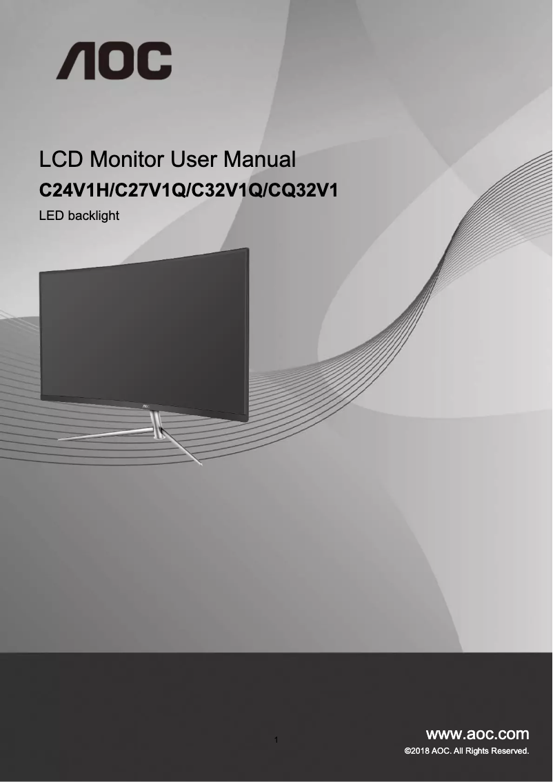 Página 1 del manual Manual de usuario AOC CQ32V1