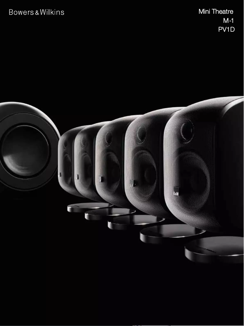 Page 1 de la notice Brochure Bowers & Wilkins PV1D