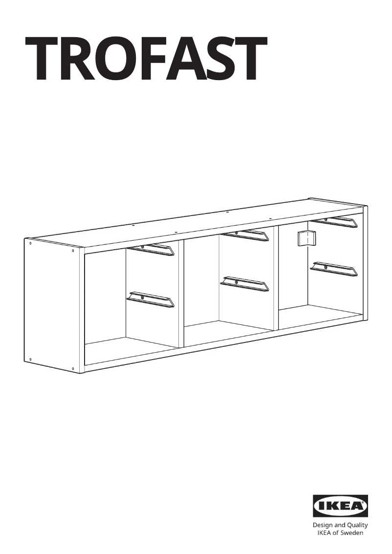 Page 1 de la notice Manuel utilisateur Ikea TROFAST 905.670.55