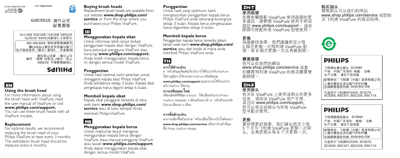 Page 1 of the manual User Manual Philips VisaPure Essential SC5999