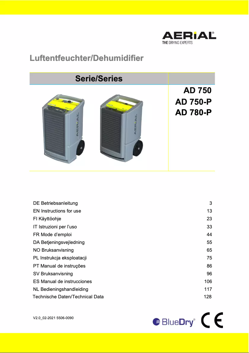 Página 1 del manual Manual de usuario Aerial AD 780-P