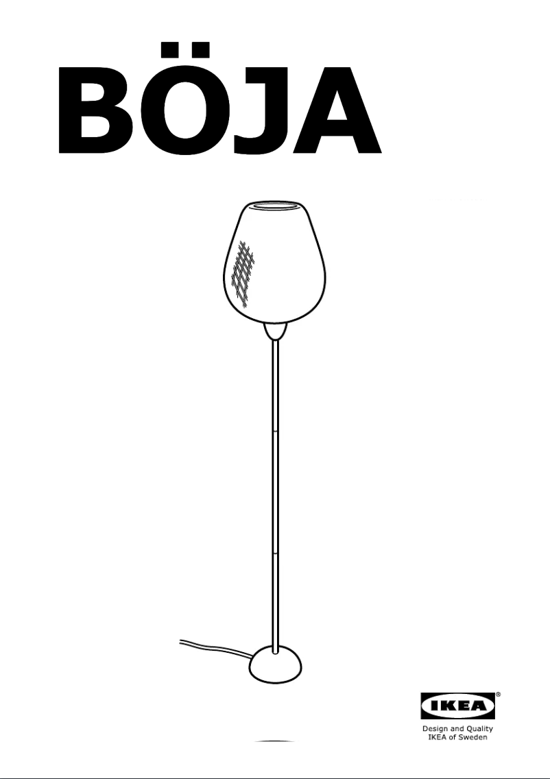 Page 1 de la notice Mode d'emploi Ikea BOJA