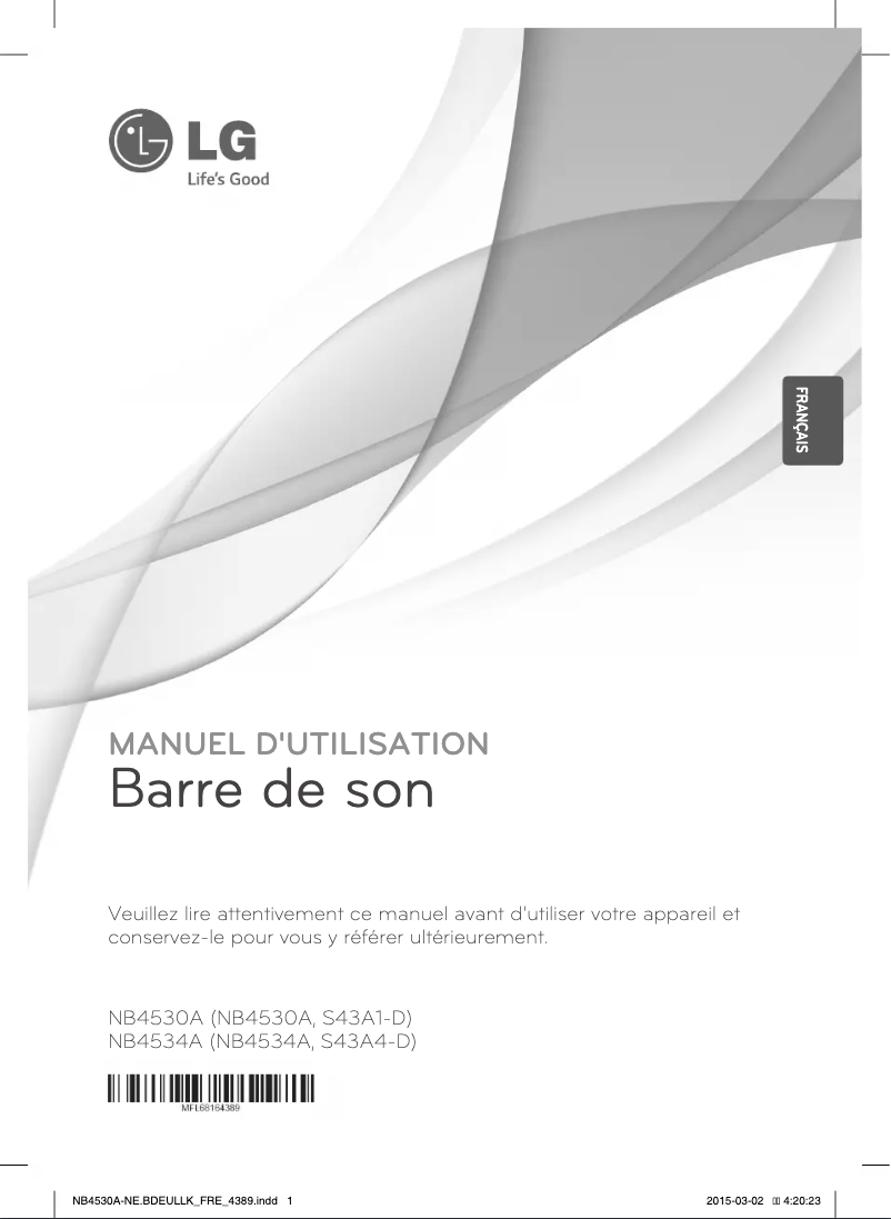 Page 1 de la notice Manuel utilisateur LG NB4530A