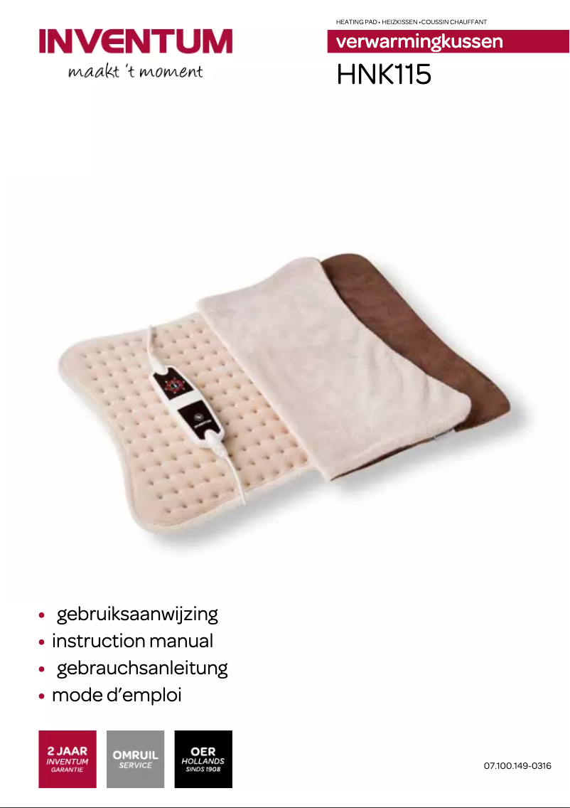 Página 1 del manual Manual de usuario Inventum HNK115