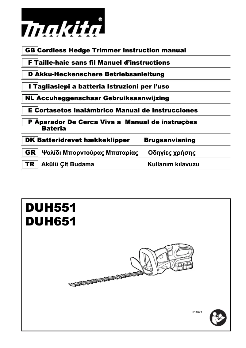 Page 1 de la notice Manuel utilisateur Makita DUH651
