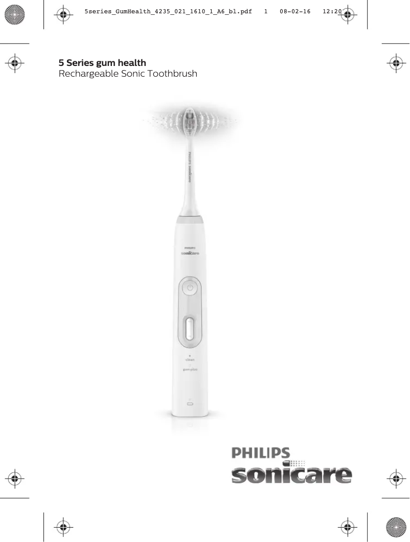Página 1 del manual Manual de usuario Philips Sonicare Gum Health HX8991