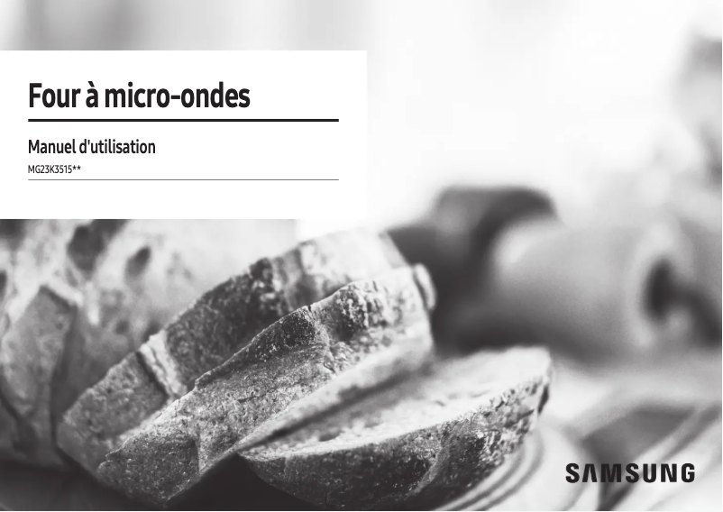 Página 1 del manual Manual de usuario Samsung MG23K3515AK