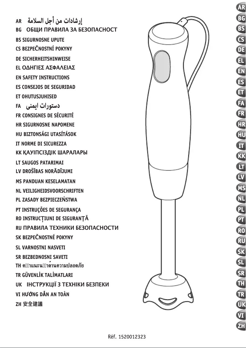 Page 1 of the manual User Manual Tefal Mix Dailychef HB5511