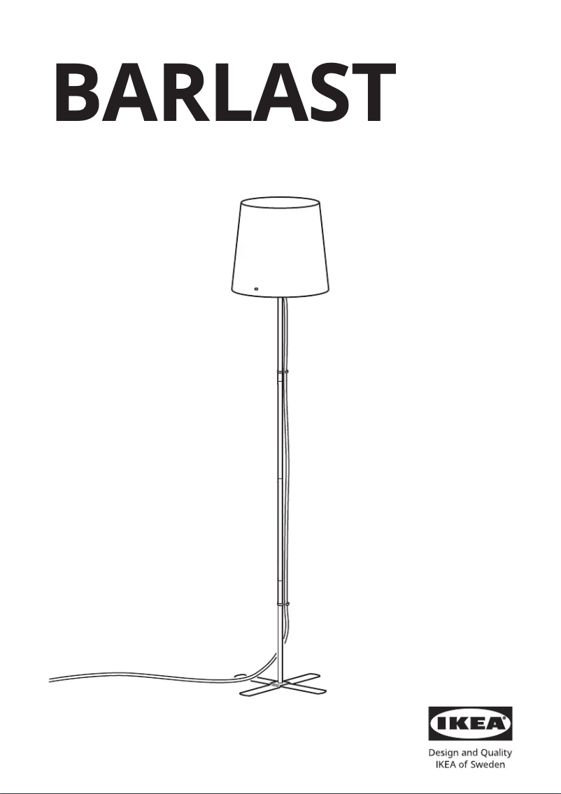 Page 1 de la notice Manuel utilisateur Ikea BARLAST 104.303.68