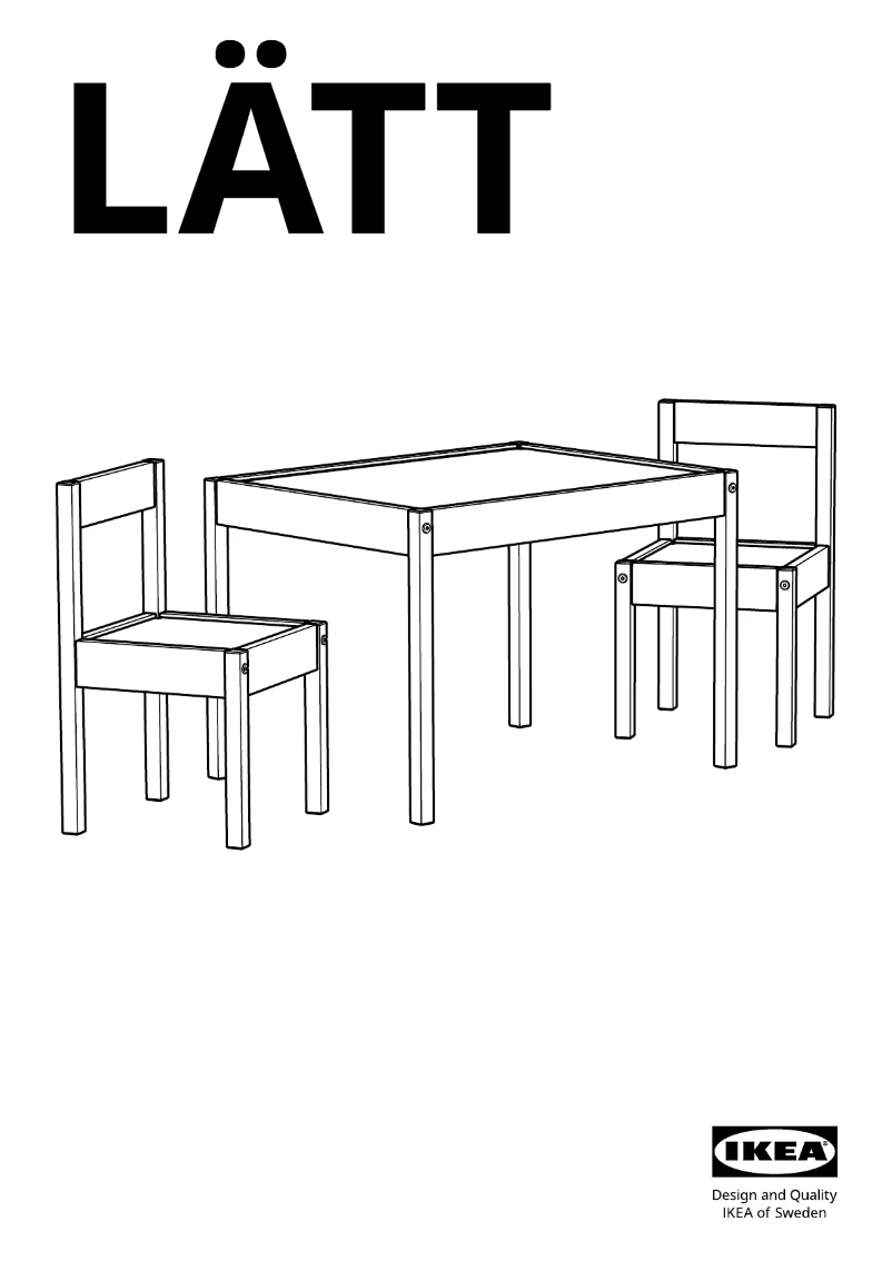 Page 1 de la notice Manuel utilisateur Ikea LÄTT 101.784.13