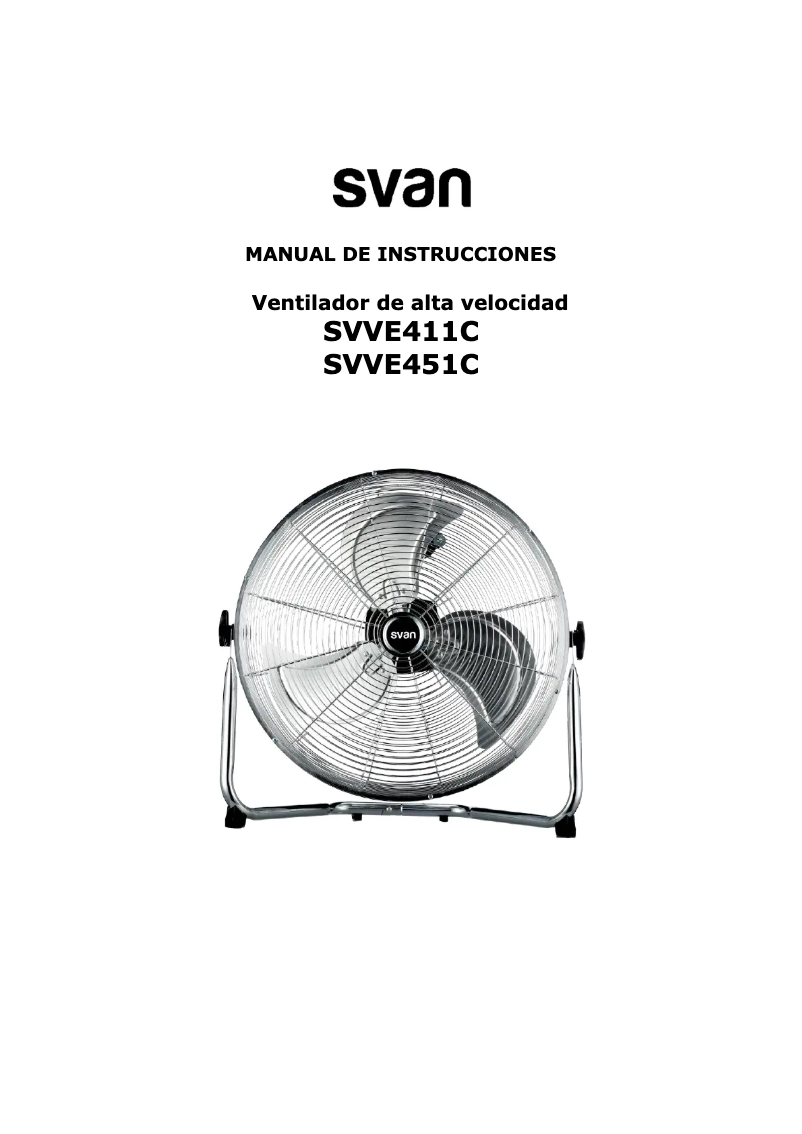 Page 1 de la notice Manuel utilisateur SVAN SVVE451C