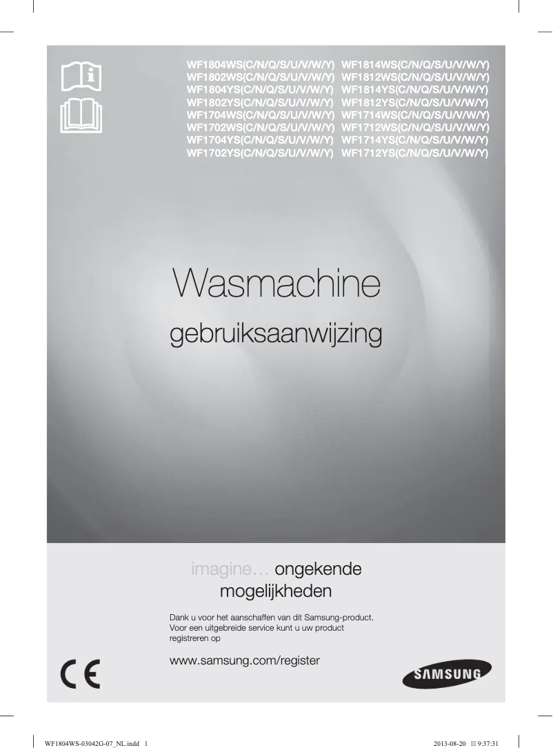 Página 1 del manual Manual de usuario Samsung WF1704YSW