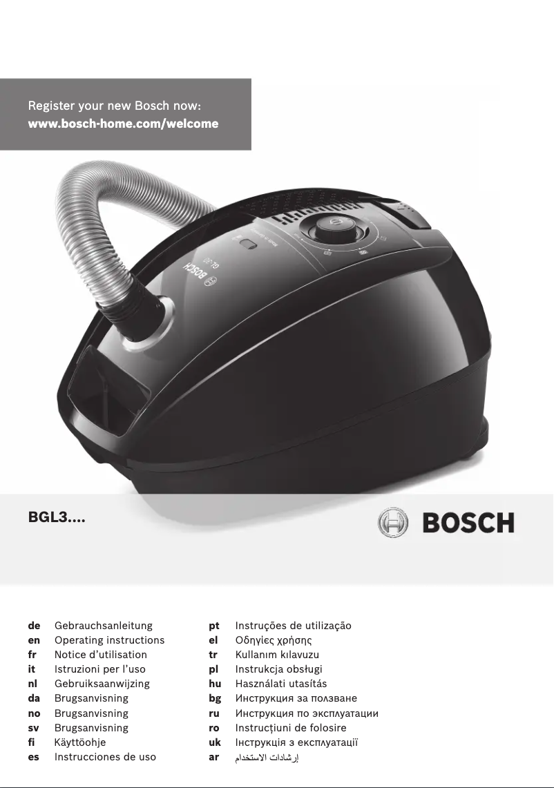 Page 1 de la notice Manuel utilisateur Bosch BGL32235