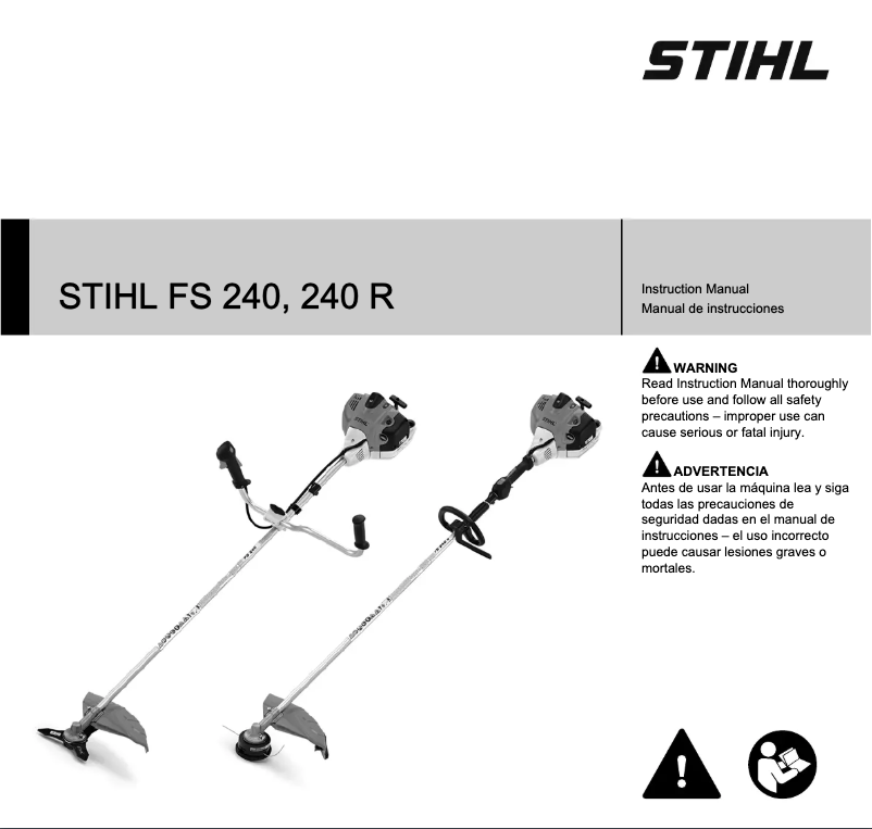 Page 1 de la notice Manuel utilisateur Stihl FS 240