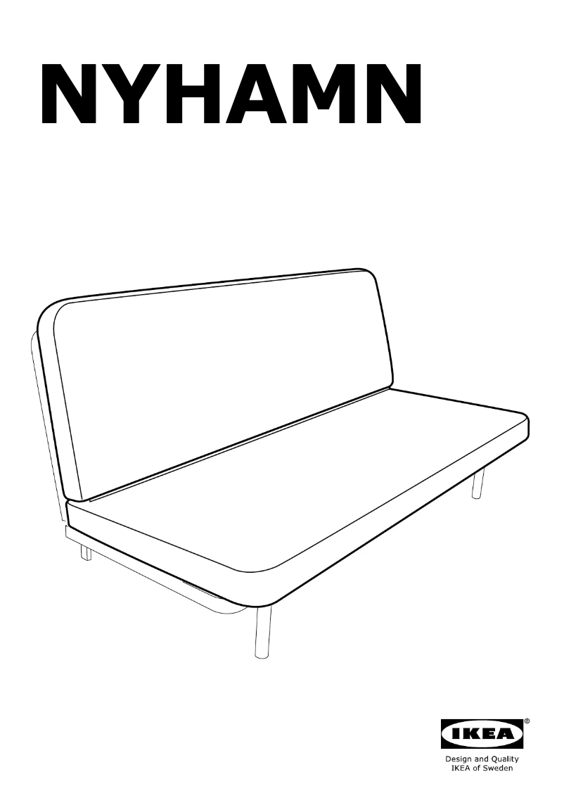 Page 1 de la notice Manuel utilisateur Ikea NYHAMN 005.358.89