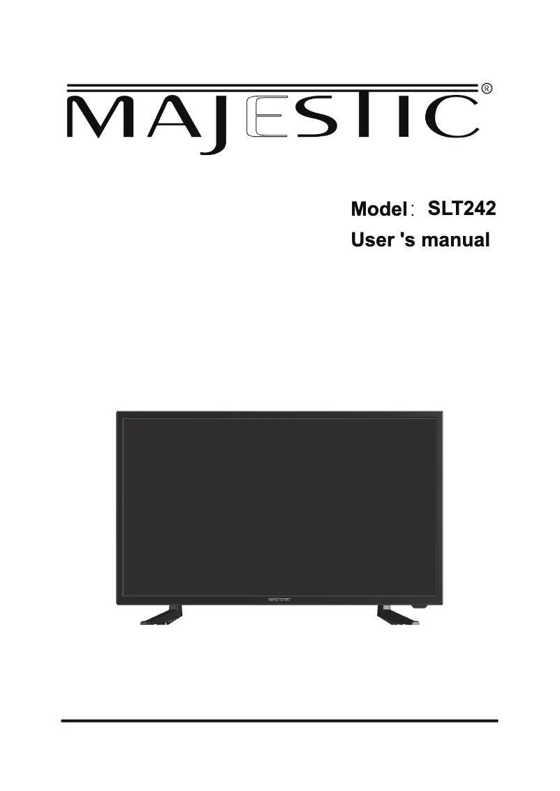 Page 1 de la notice Manuel utilisateur Majestic SLT242