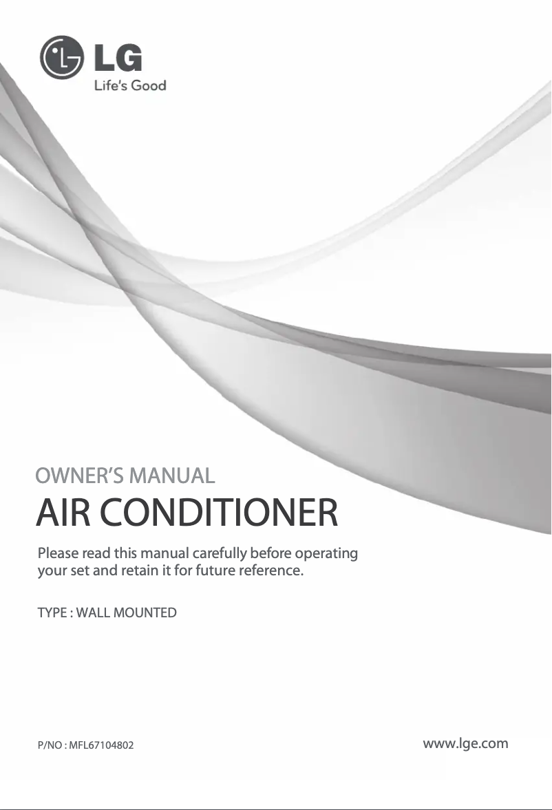 Page 1 of the manual User Manual LG ICE10FB