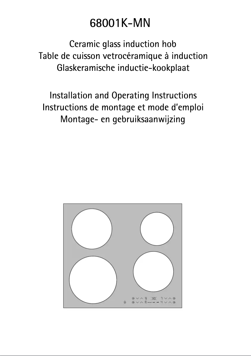Page 1 de la notice Manuel utilisateur AEG 68001K-MN