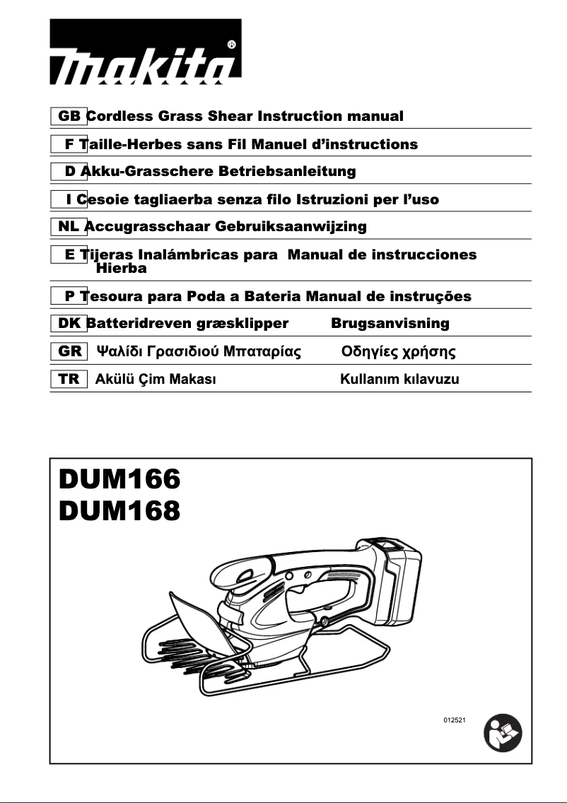 Page 1 de la notice Manuel utilisateur Makita DUM166RF