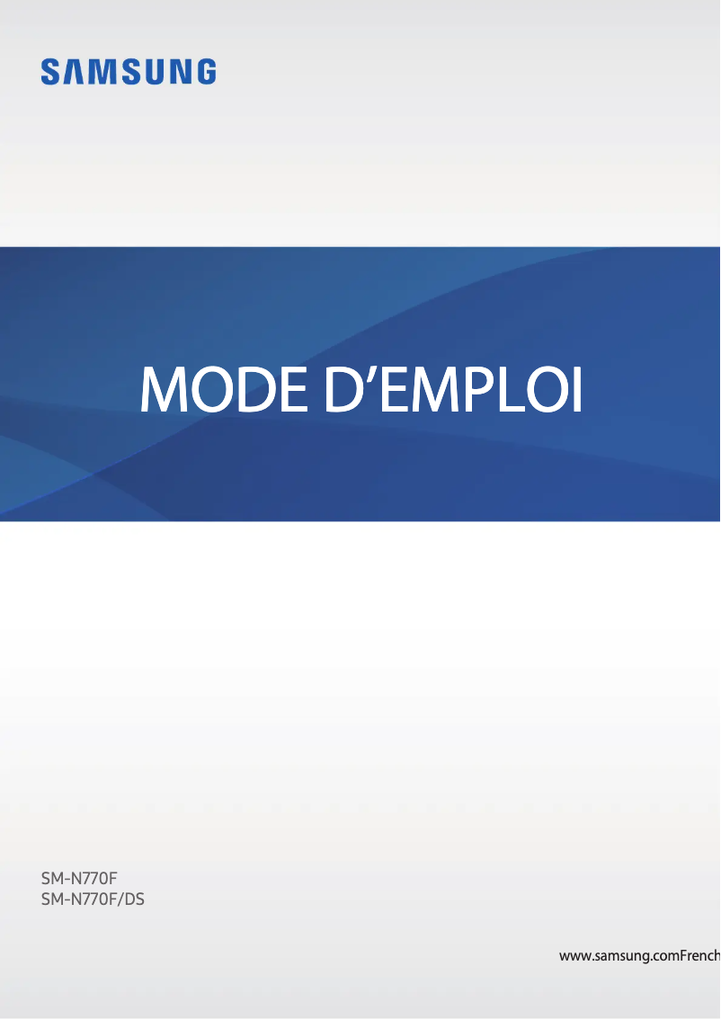 Página 1 del manual Manual de usuario Samsung Galaxy Note 10 Lite