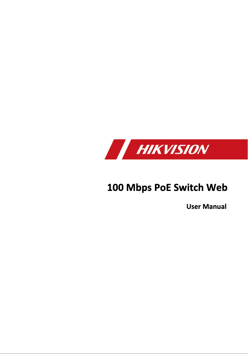 Page 1 de la notice Manuel utilisateur Hikvision DS-3E1318P-SI