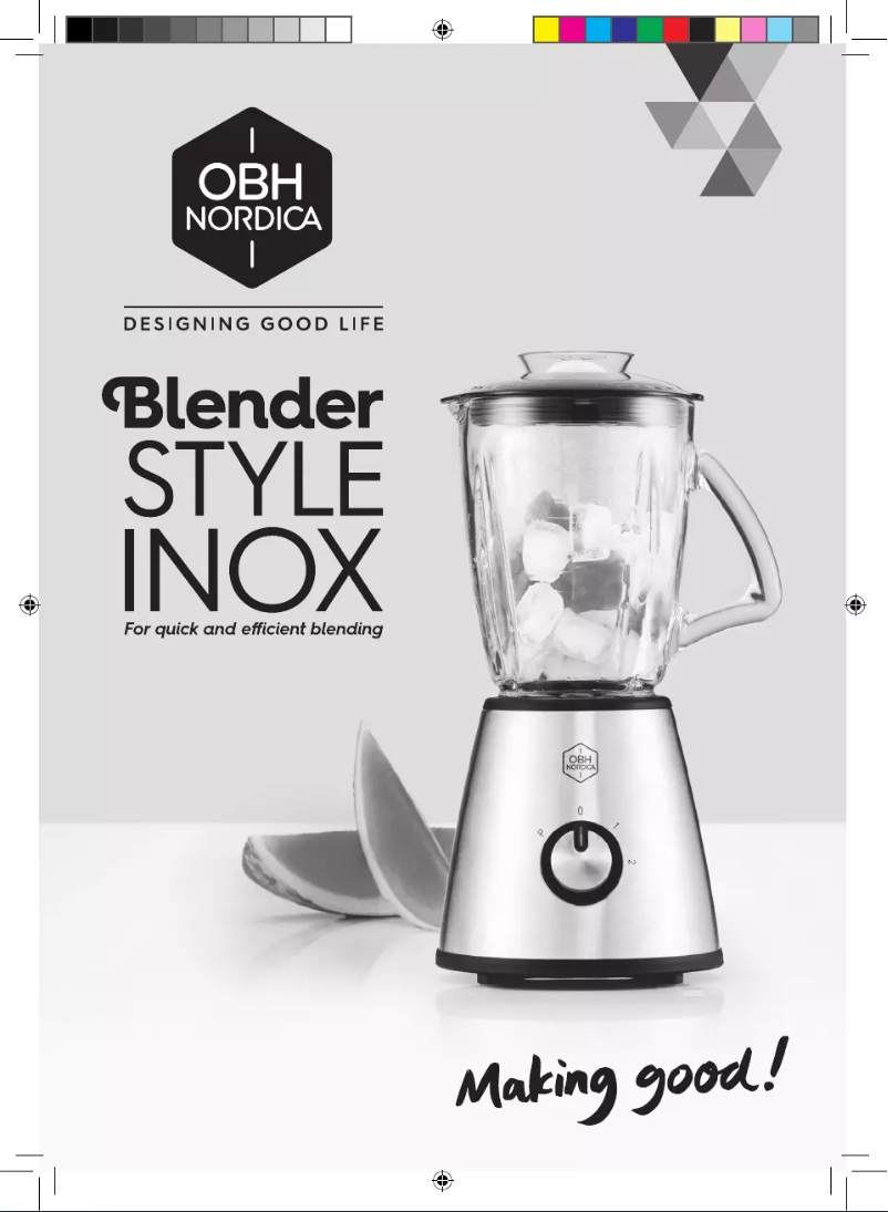 Page 1 de la notice Manuel utilisateur OBH Nordica Style Inox 6621