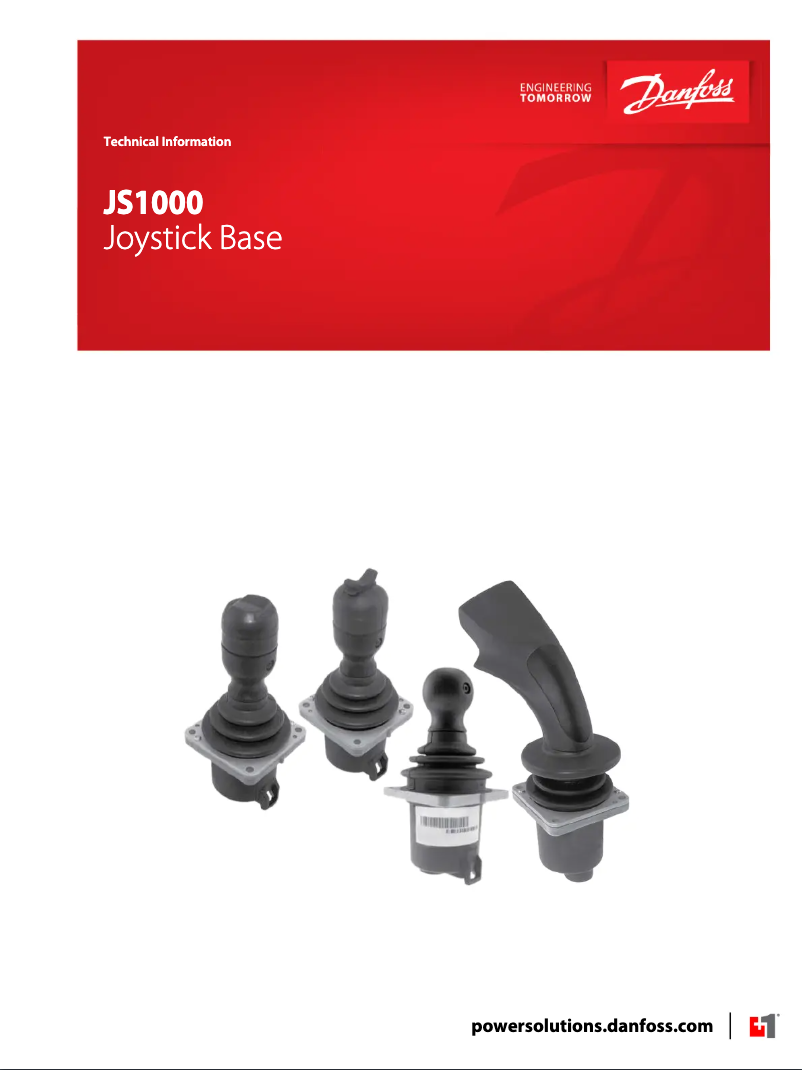 Page 1 of the manual User Manual Danfoss JS1000