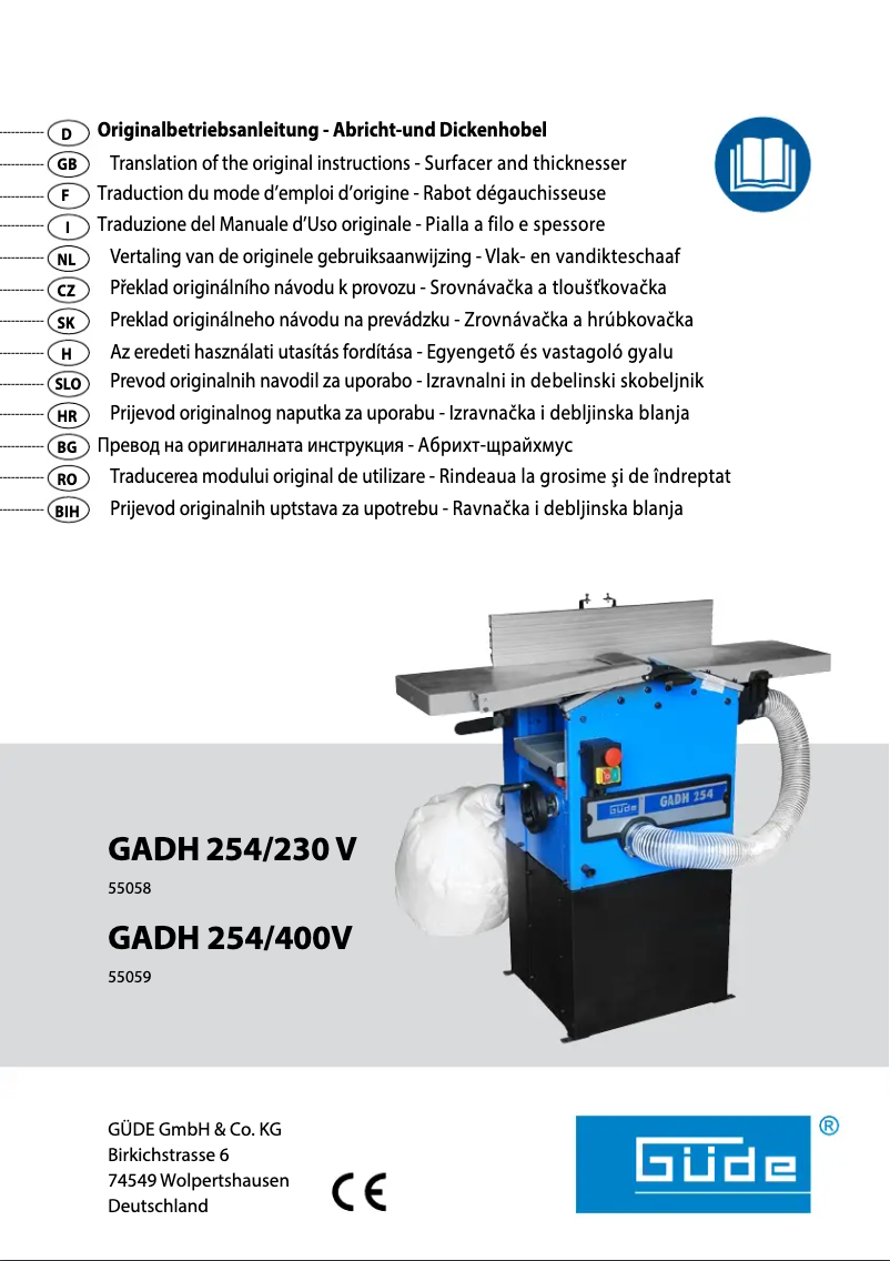 Page 1 de la notice Manuel utilisateur Güde GADH 254/230V