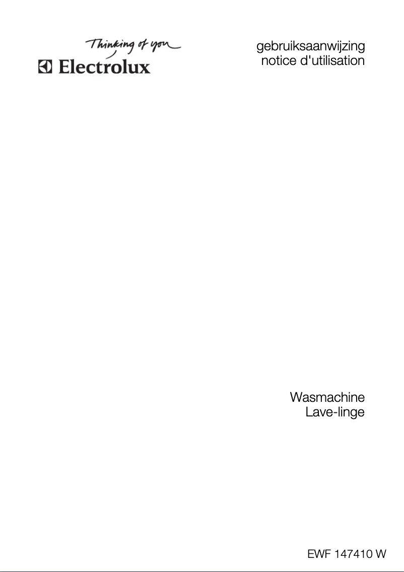 Página 1 del manual Manual de usuario Electrolux EWF147410