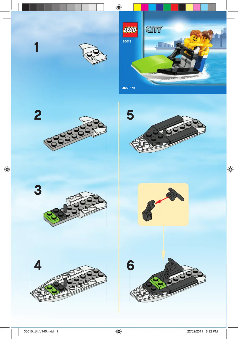 Página 1 del manual Manual de usuario Lego Jet ski