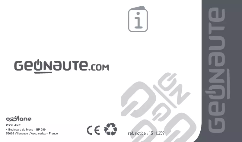 Page 1 de la notice Manuel utilisateur Domyos ONstep 400