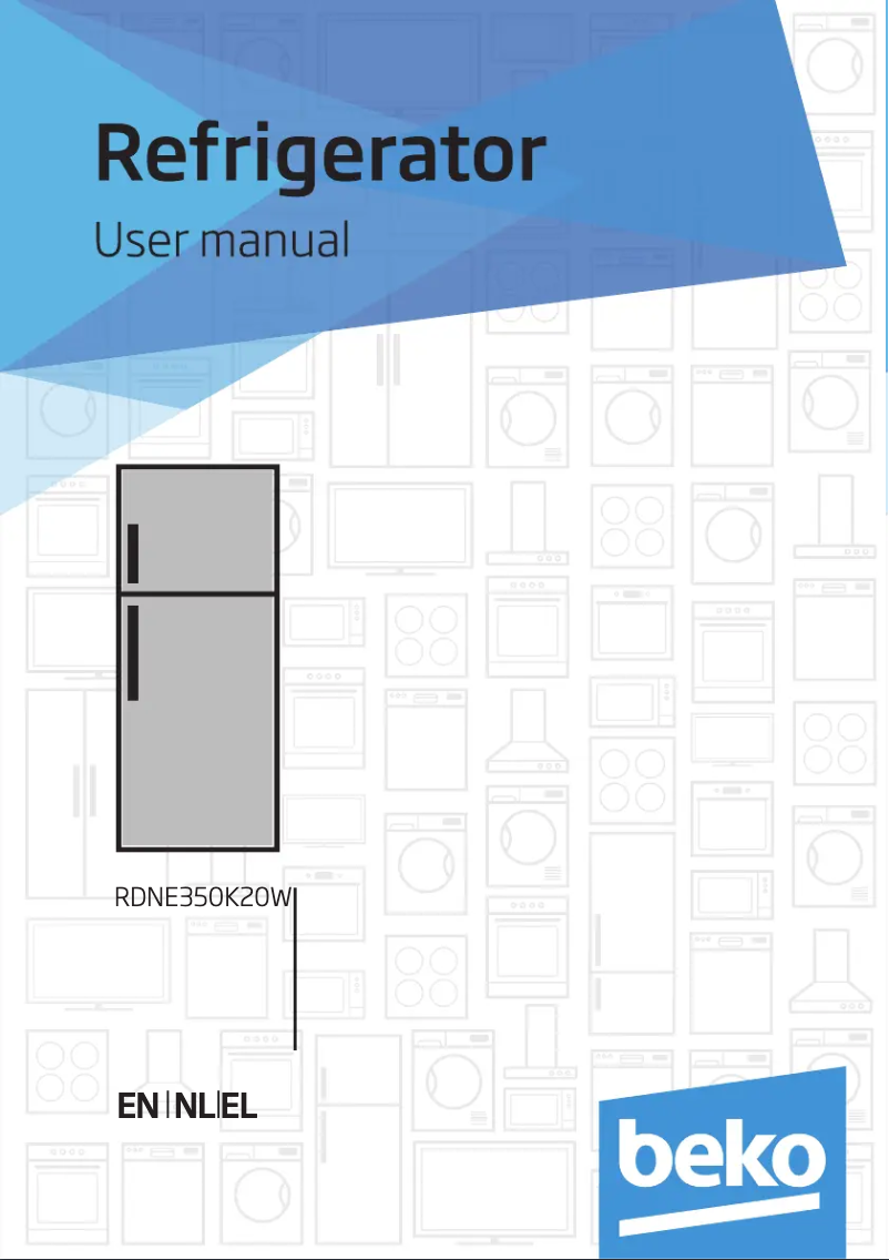 Page 1 de la notice Manuel utilisateur Beko RDNE350K20W