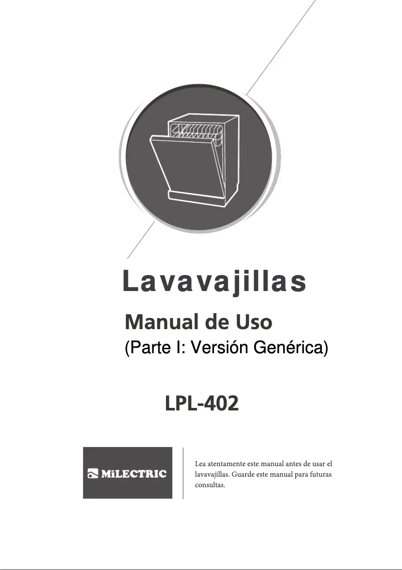 Página 1 del manual Manual de usuario Milectric LPL-402
