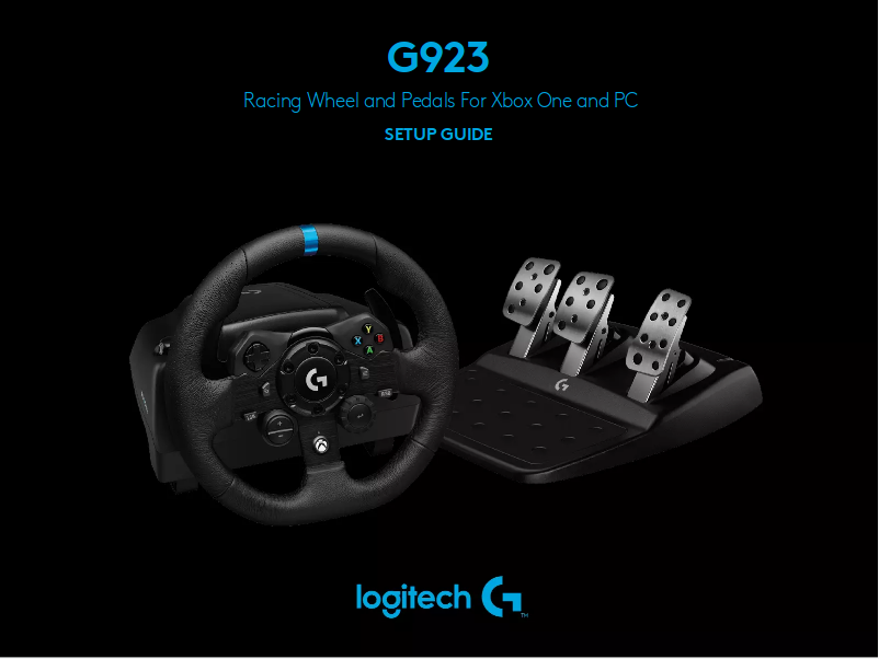 Page 1 de la notice Manuel utilisateur Logitech G923