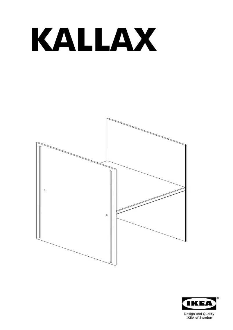 Page 1 de la notice Manuel utilisateur Ikea KALLAX 204.237.20
